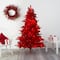 6ft. Pre-Lit Red Fraser Fir Artificial Christmas Tree, Red Lights